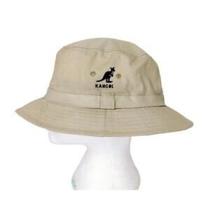 Vintage Kangol Khaki Bucket Hat Unisex One Size Y2K Utility Gorpcore Streetwear